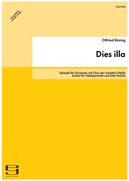 Dies illa für Vokalquartett und Solo-Violine (1995) Dies illa für Vokalquartett und Solo-Violine (1995)