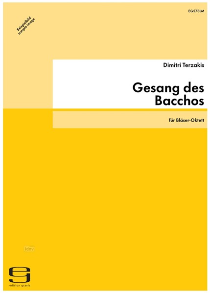 Gesang des Bacchos für Bläser-Oktett (1997) Gesang des Bacchos für Bläser-Oktett (1997)