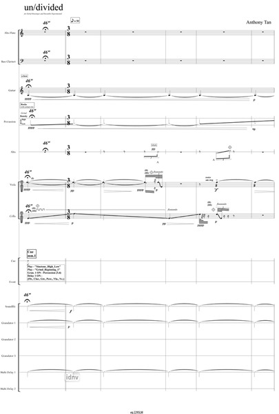 un/divided für verstärktes Ensemble, Alt und Live-Elektronik (2015) un/divided für verstärktes Ensemble, Alt und Live-Elektronik (2015)