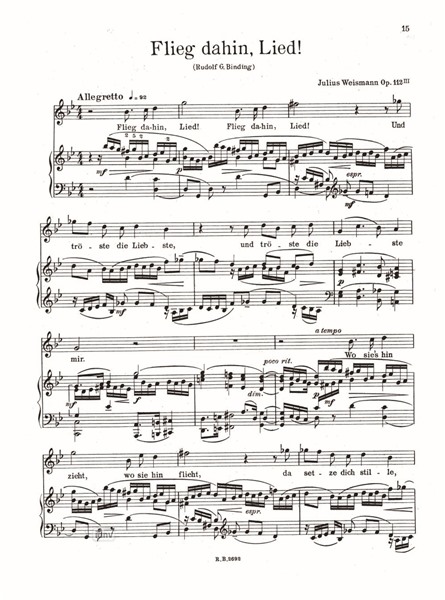 Verklärte Liebe Op. 112 für hohe Singstimme und Klavier Verklärte Liebe Op. 112 für hohe Singstimme und Klavier