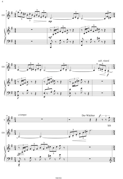 Zwei Lieder vom Abschied für Sopran, Tenor, Englischhorn und Harfe Zwei Lieder vom Abschied für Sopran, Tenor, Englischhorn und Harfe