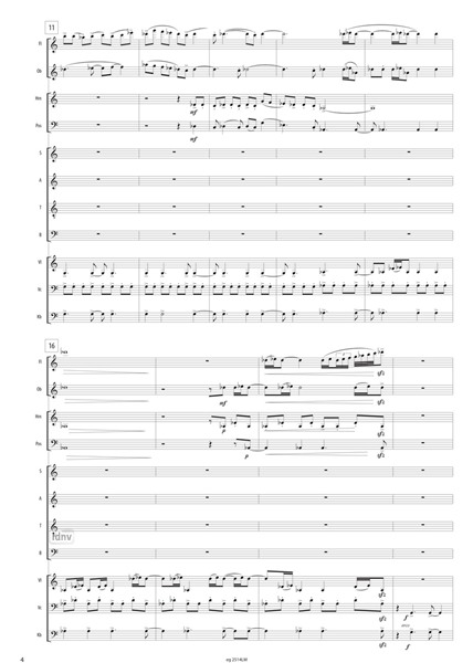 Kantate über die Hoffnung für Chor und Kammerensemble (1996) Kantate über die Hoffnung für Chor und Kammerensemble (1996)