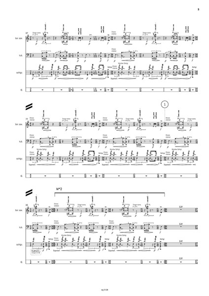 GAP MELOMANIA für Tuba, Drumset, Baritonsaxophon und Zuspielung (2024) GAP MELOMANIA für Tuba, Drumset, Baritonsaxophon und Zuspielung (2024)