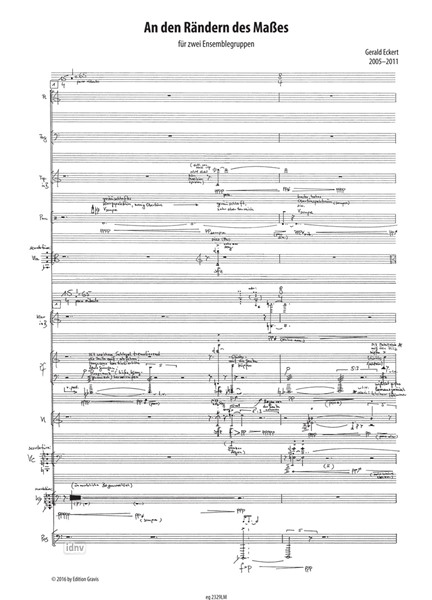 An den Rändern des Maßes für zwei Ensemblegruppen (2005-11) An den Rändern des Maßes für zwei Ensemblegruppen (2005-11)