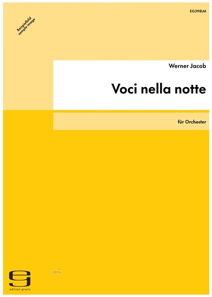 Voci nella notte für Orchester (1992) Voci nella notte für Orchester (1992)