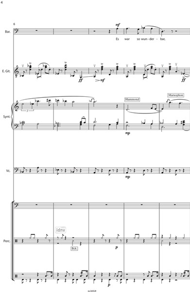 Früher für Bariton und vier Instrumente (2019) Früher für Bariton und vier Instrumente (2019)