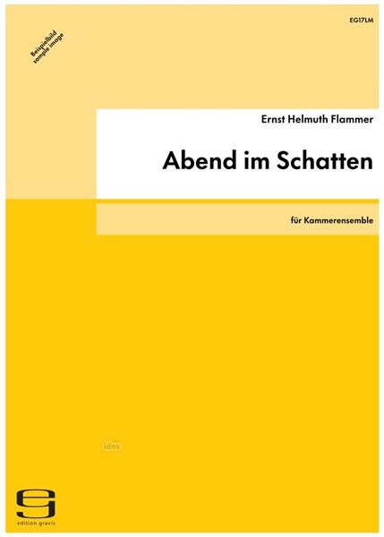 Abend im Schatten für Kammerensemble (1984) Abend im Schatten für Kammerensemble (1984)