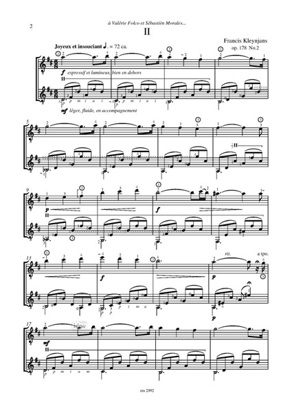 Deux petites Cantilénes für zwei Gitarren op. 178 Deux petites Cantilénes für zwei Gitarren op. 178