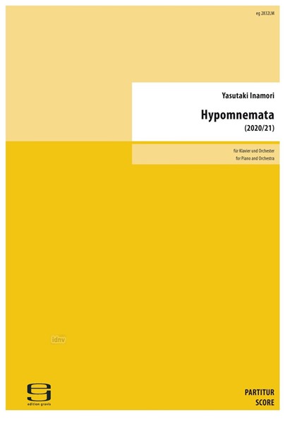 Hypomnemata für Klavier und Orchester (2021/21) Hypomnemata für Klavier und Orchester (2021/21)