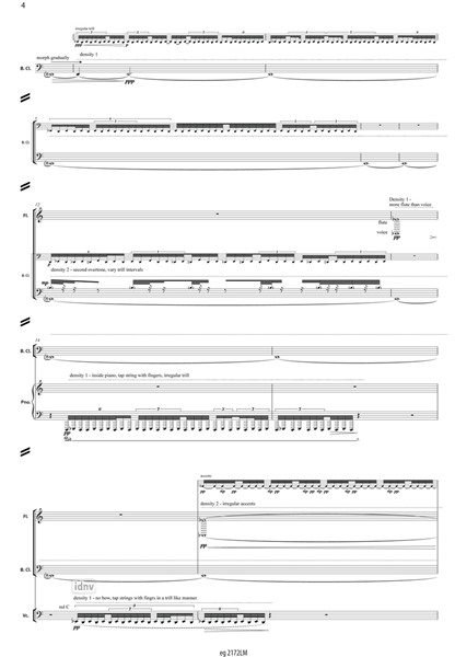 Echad für Flöte, Bassklarinette, Klavier, Violine, Violoncello (2014) Echad für Flöte, Bassklarinette, Klavier, Violine, Violoncello (2014)
