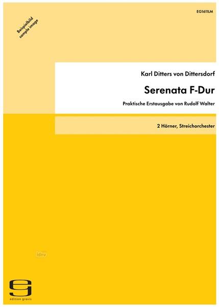 Serenata F-Dur für 2 Hörner und Streichorchester Serenata F-Dur für 2 Hörner und Streichorchester