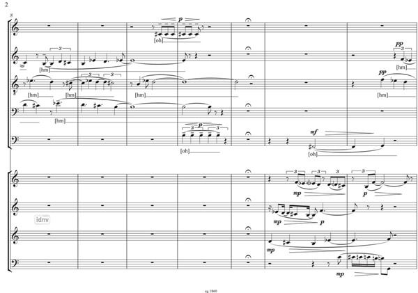 Le jardin de ma mémoire UT für Vokalquintett und Saxophonquartett op. 108 (2010) Le jardin de ma mémoire UT für Vokalquintett und Saxophonquartett op. 108 (2010)