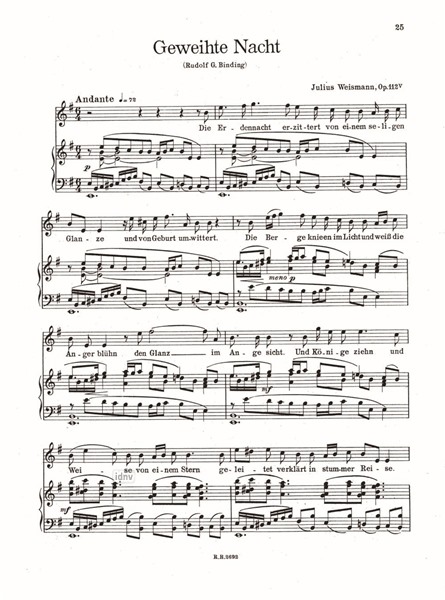 Verklärte Liebe Op. 112 für hohe Singstimme und Klavier Verklärte Liebe Op. 112 für hohe Singstimme und Klavier