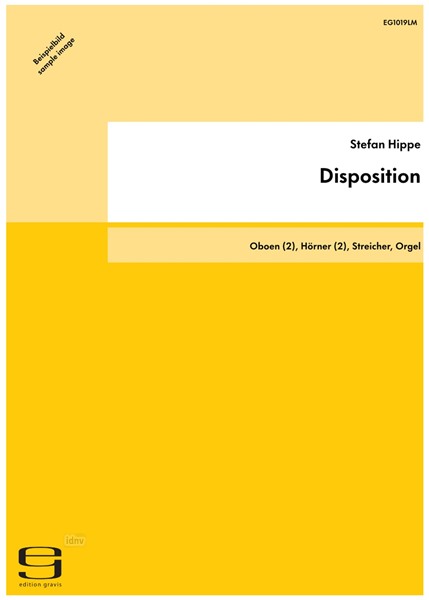 Disposition für Orgel und Kammerensemble (2006) Disposition für Orgel und Kammerensemble (2006)