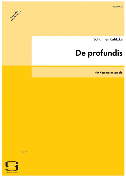 De profundis für Kammerensemble (1980/86) De profundis für Kammerensemble (1980/86)
