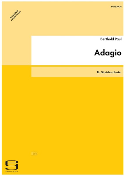 Adagio für Streichorchester op. 27 (1978) Adagio für Streichorchester op. 27 (1978)