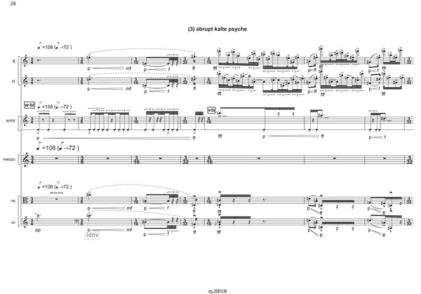 gesänge von der peripherie für Mezzosopran (Sopran) und Ensemble (2012-13) gesänge von der peripherie für Mezzosopran (Sopran) und Ensemble (2012-13)