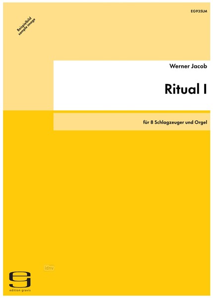 Ritual I für 8 Schlagzeuger und Orgel (2003/04) Ritual I für 8 Schlagzeuger und Orgel (2003/04)