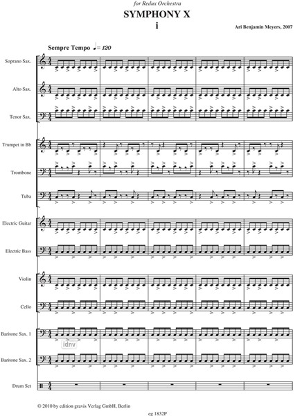 Symphony X für Redux Orchester/für Orchester (2007) Symphony X für Redux Orchester/für Orchester (2007)
