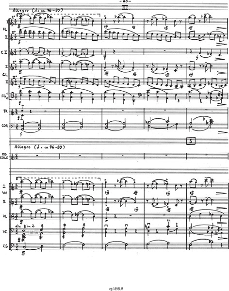 Oboenkonzert für Oboe und Orchester (1995) Oboenkonzert für Oboe und Orchester (1995)