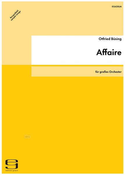 Affaire für großes Orchester (1998) Affaire für großes Orchester (1998)