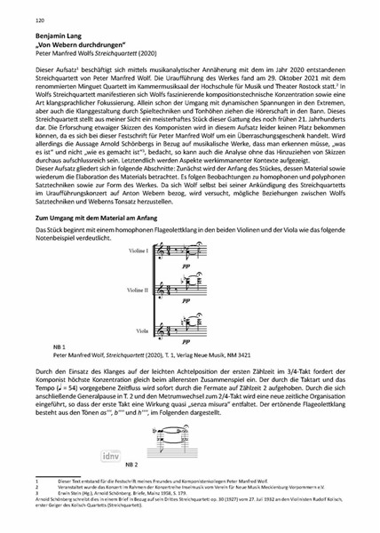 von Webern durchdrungen von Webern durchdrungen