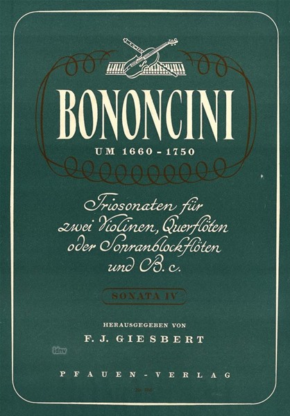 Triosonate Nr. 4 für zwei Violinen und Klavier Triosonate Nr. 4 für zwei Violinen und Klavier
