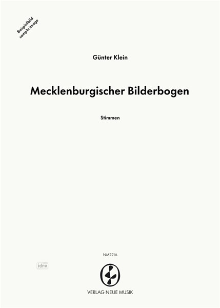 Mecklenburgischer Bilderbogen für großes Orchester Mecklenburgischer Bilderbogen für großes Orchester