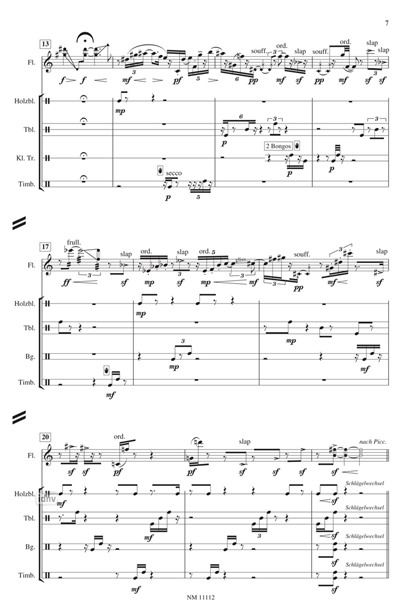 Tetraktys für Flöteninstrumente und Schlaginstrumente Tetraktys für Flöteninstrumente und Schlaginstrumente