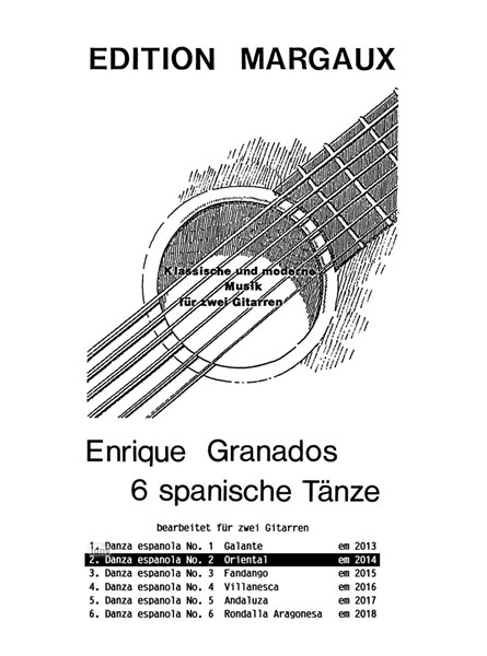 Danza española No. 2: Oriental für 2 Gitarren Danza española No. 2: Oriental für 2 Gitarren