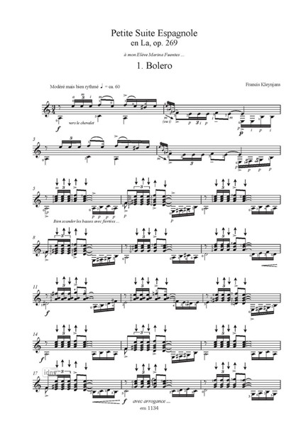 Petite Suite Espagnole pour guitarre Petite Suite Espagnole pour guitarre
