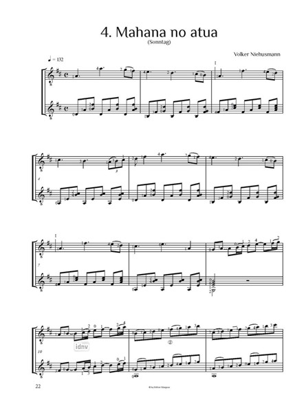 Suite Nr. 3 "Noa Noa" für zwei Gitarren Suite Nr. 3 "Noa Noa" für zwei Gitarren