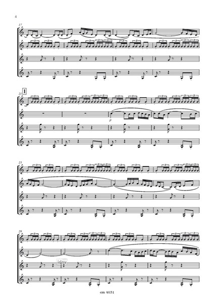 Bolero für vier Gitarren Bolero für vier Gitarren