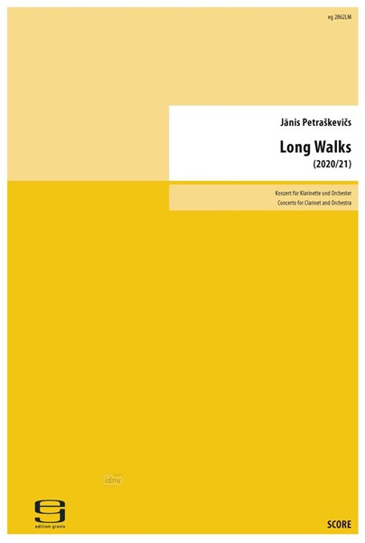 Long Walks für Klarinette und Orchester (2021) Long Walks für Klarinette und Orchester (2021)