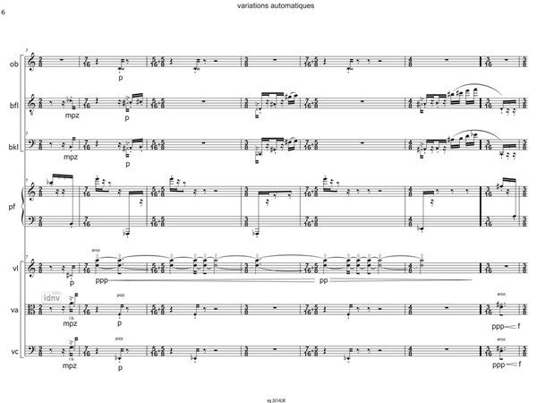 variations automatiques für Ensemble (2018) variations automatiques für Ensemble (2018)