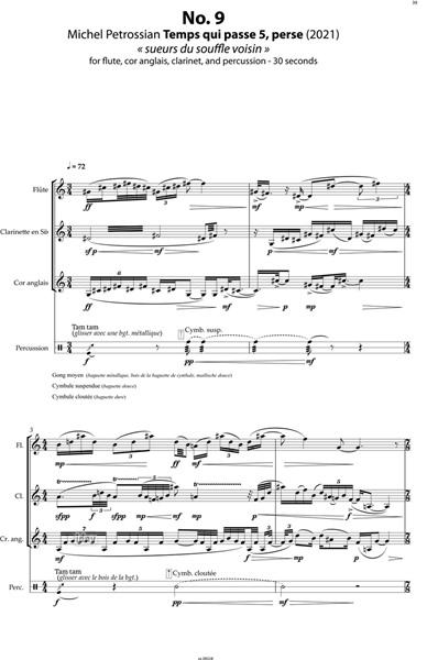 Sept. Les anges de Sinjar für Ensemble (2021) Sept. Les anges de Sinjar für Ensemble (2021)