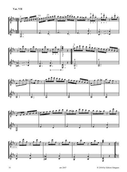 Variationen für Klavier über "Ah! Vous dirai-je, Maman" für zwei Gitarren bearbeitet Variationen für Klavier über "Ah! Vous dirai-je, Maman" für zwei Gitarren bearbeitet