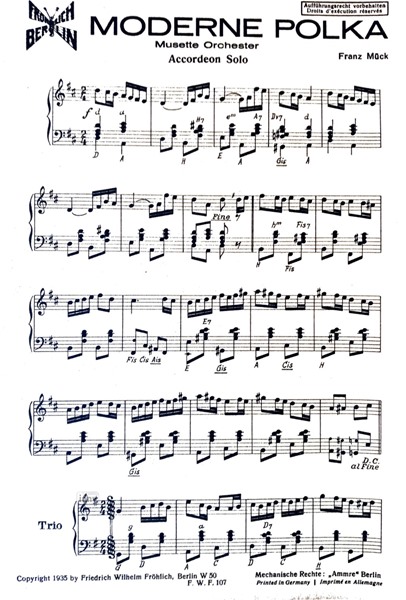 Moderne Polka für Akkordeon Moderne Polka für Akkordeon