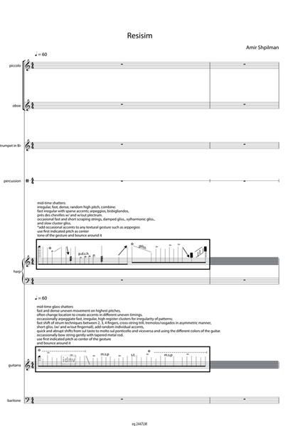 Resisim für Ensemble (2015) Resisim für Ensemble (2015)