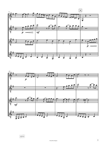 Swan Flight für Gitarrenquartett Swan Flight für Gitarrenquartett