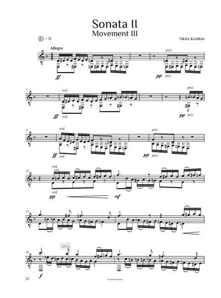 Sonata II für Gitarre solo Sonata II für Gitarre solo