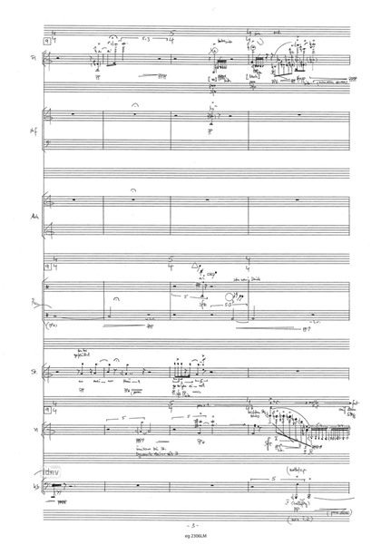 Studie über Nelly Sachs für Stimme und Ensemble (2004/2008) Studie über Nelly Sachs für Stimme und Ensemble (2004/2008)