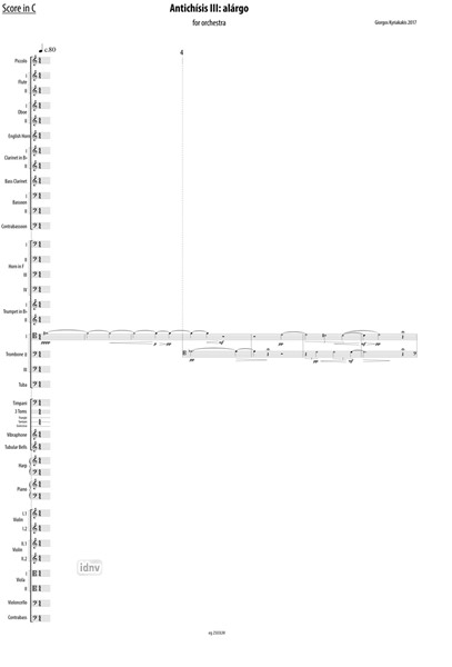 Antichisis III: alárgo für Orchester (2017) Antichisis III: alárgo für Orchester (2017)