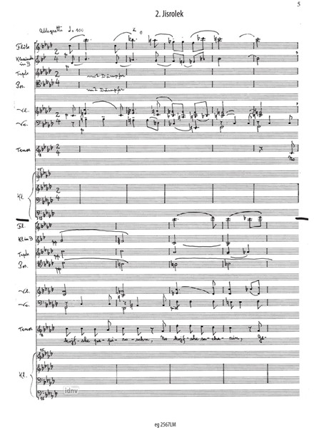 Fünf jiddische Lieder aus dem Ghetto für Tenor und Ensemble (1979) Fünf jiddische Lieder aus dem Ghetto für Tenor und Ensemble (1979)