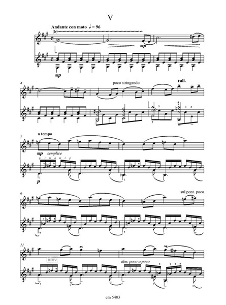 Suite brève für Violine und Gitarre Suite brève für Violine und Gitarre