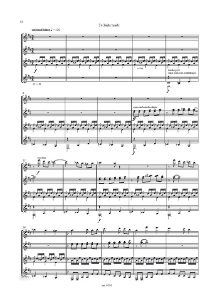 Sonatina tropical für vier Gitarren Sonatina tropical für vier Gitarren