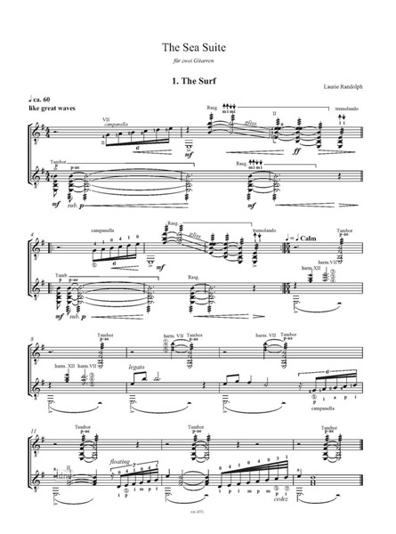 The Sea Suite for two Guitars The Sea Suite for two Guitars