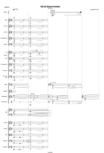 Gib mir diesen Fremden für Orchester (2019) Gib mir diesen Fremden für Orchester (2019)