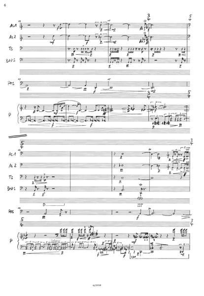 Damnation du pouls für Posaune, Klavier und Saxofonquartett (1991) Damnation du pouls für Posaune, Klavier und Saxofonquartett (1991)