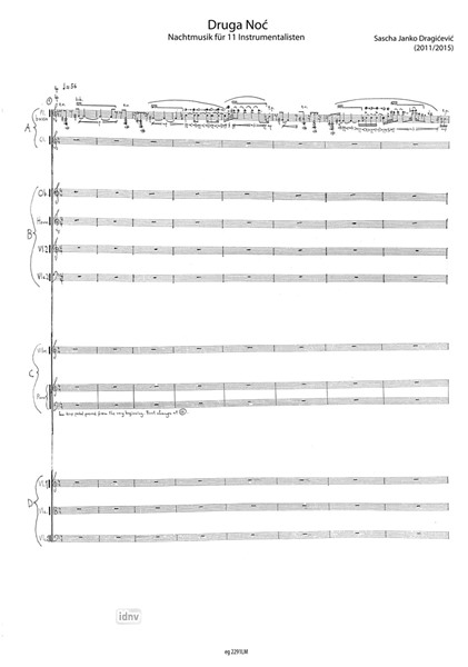 Druga Noc für Ensemble (2011/2015) Druga Noc für Ensemble (2011/2015)